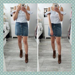 3/$30 - Zara‎ Striped Crop Top